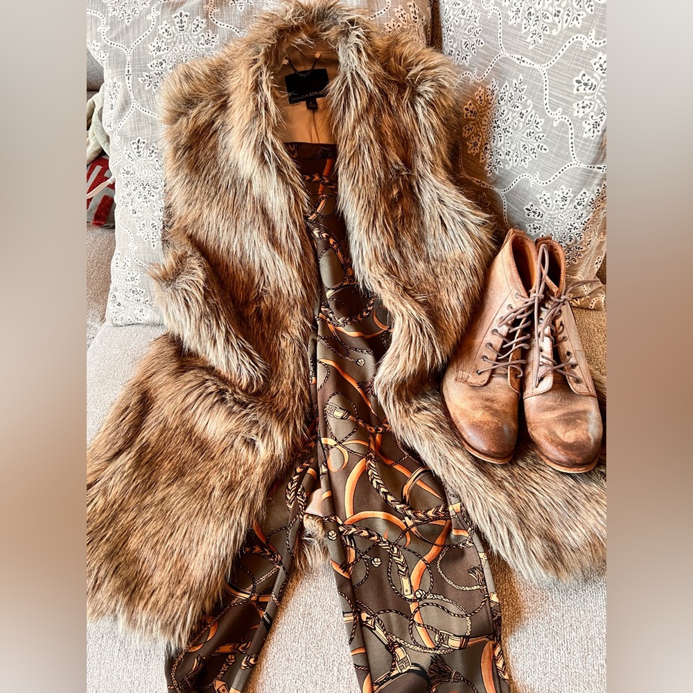 Frye Tan Lace Up Boots